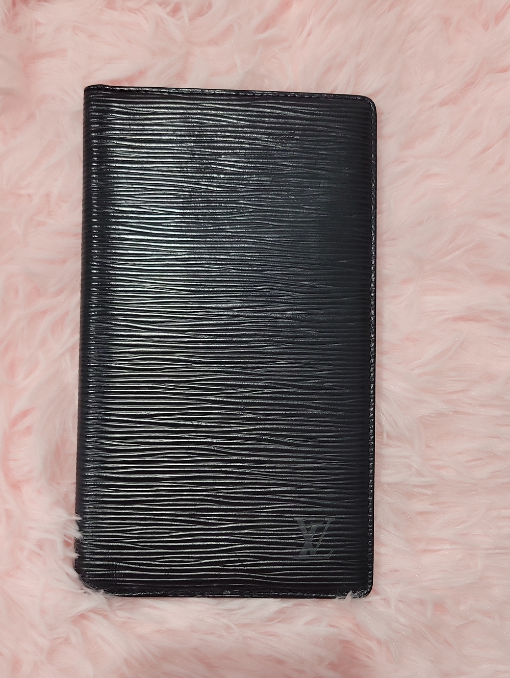 Louis Vuitton Black Textured Epi Leather Long Wallet